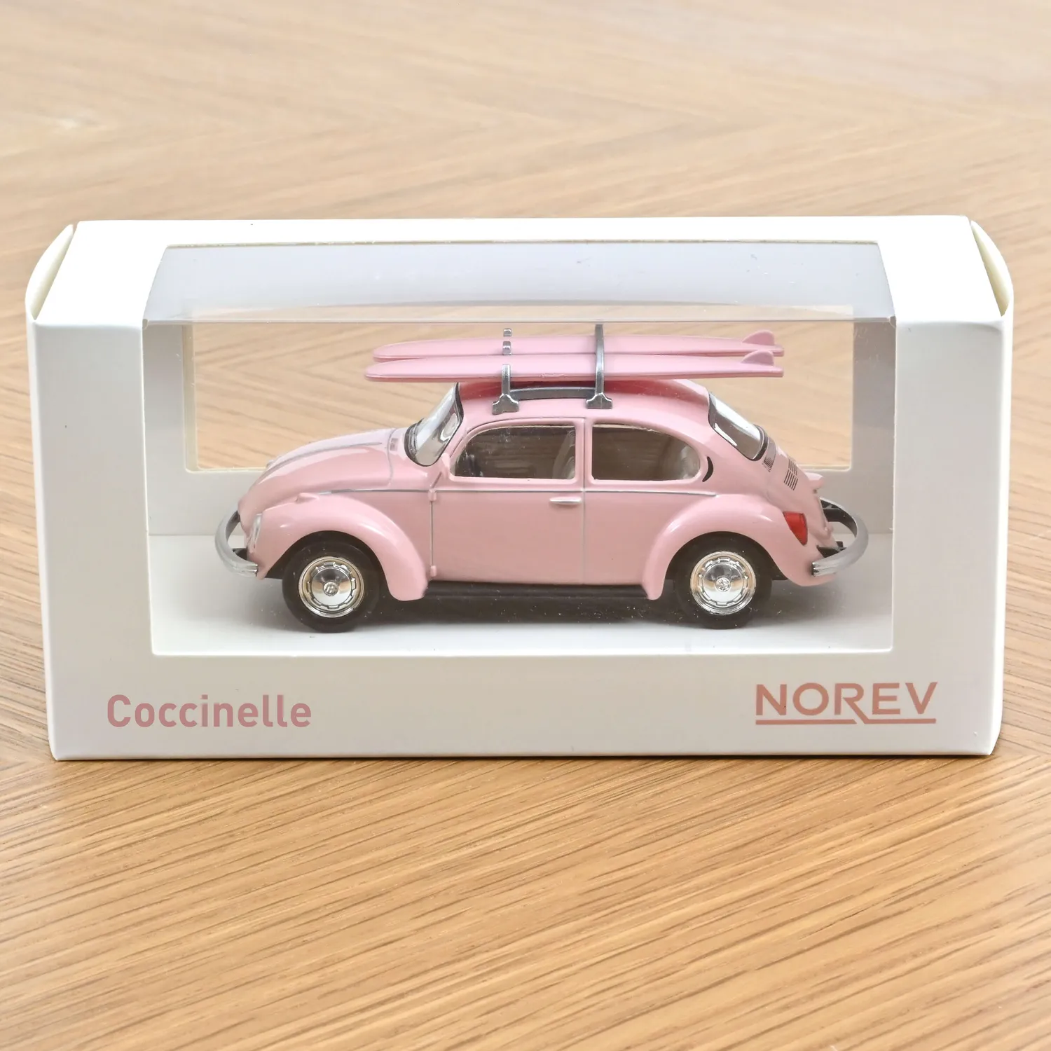 Norev Volkswagen Coccinelle 1973 jet-car 1/43 rose surf