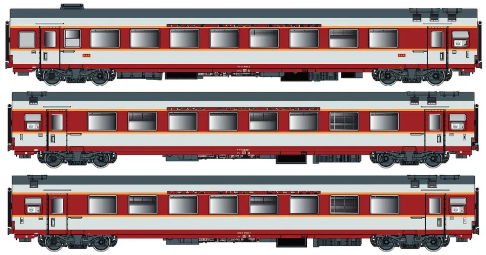 MINIS GC Étendard SNCF voitures N lot de 3 Ep.IV AC