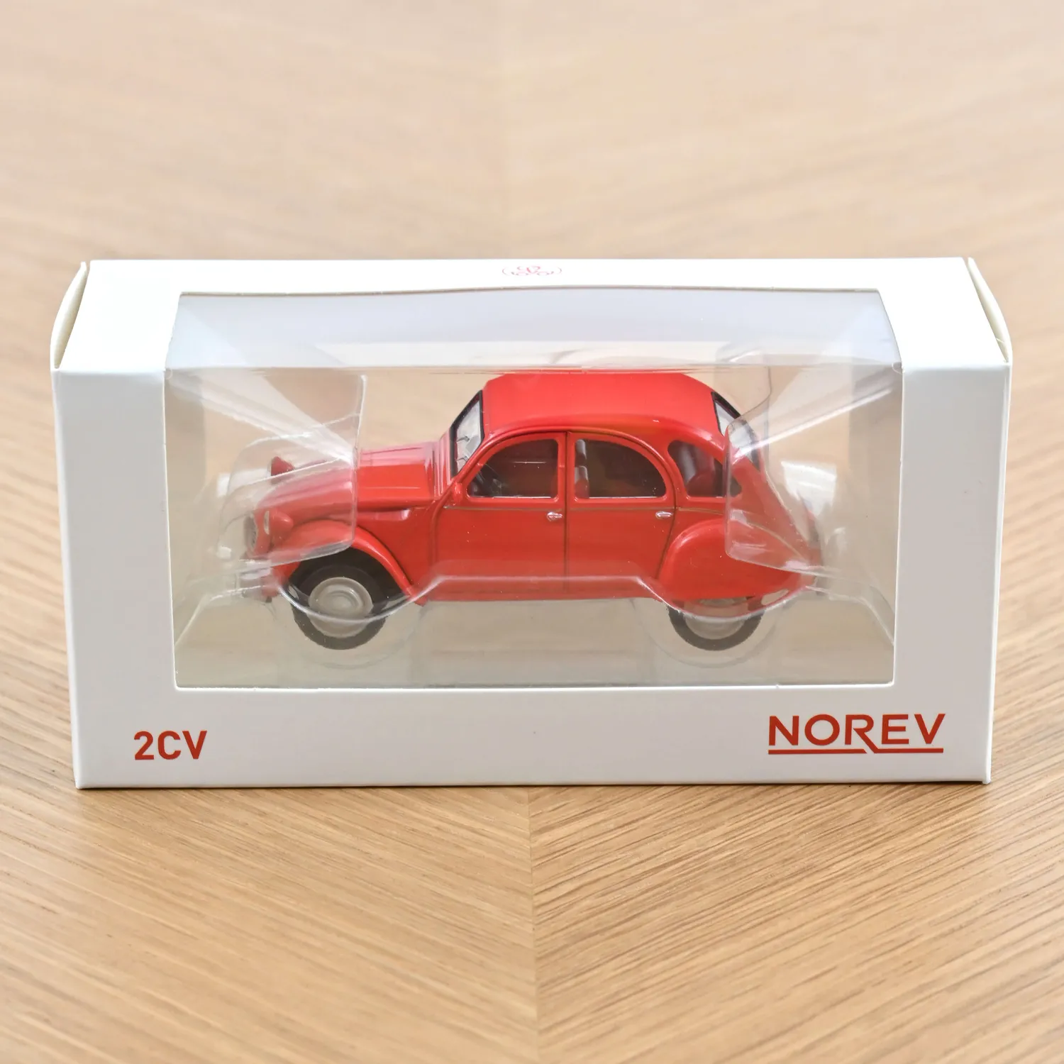 Norev Citroën 2CV 1978 Jet-car miniature 1/43 rouge géranium