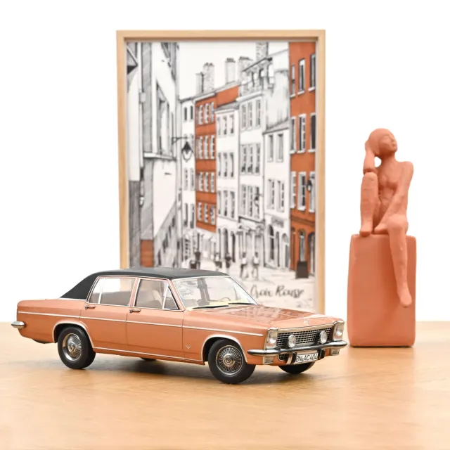 Norev Opel Diplomat V8 1969 miniature 1/18 rouge cuivre