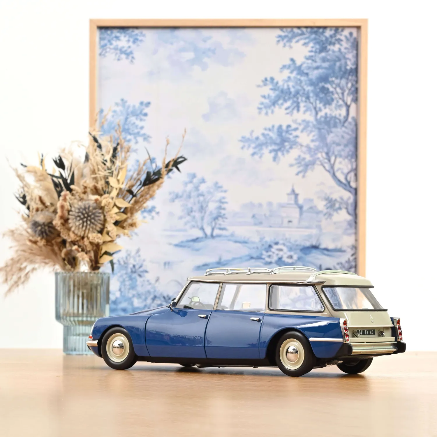 Norev Citroën Break 21 1970 miniature 1/18 bleu