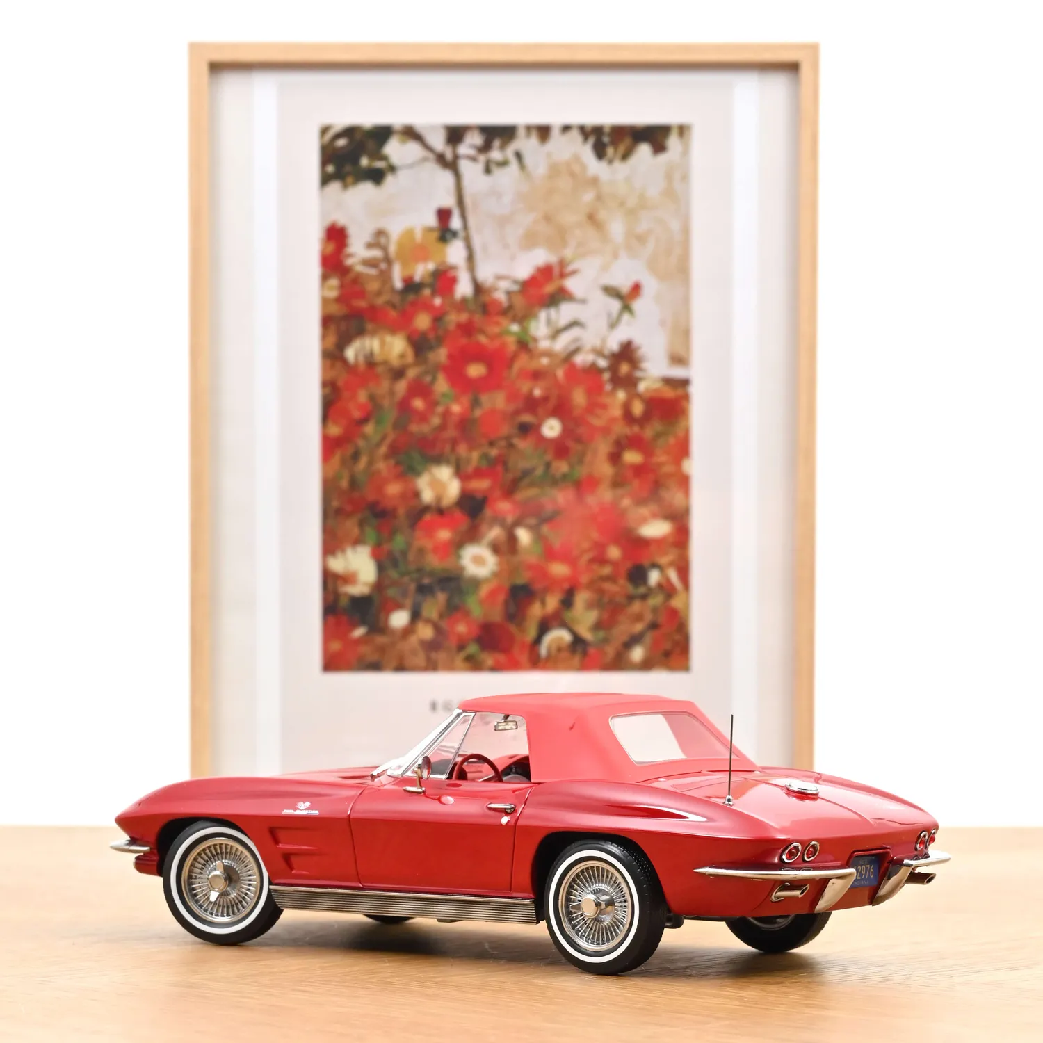 Norev Chevrolet Corvette Sting Ray 1963 miniature 1/18 rouge