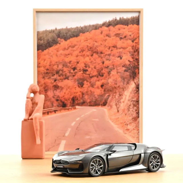 Norev GT by Citroën 2008 miniature 1/18 gris concept 200 pcs