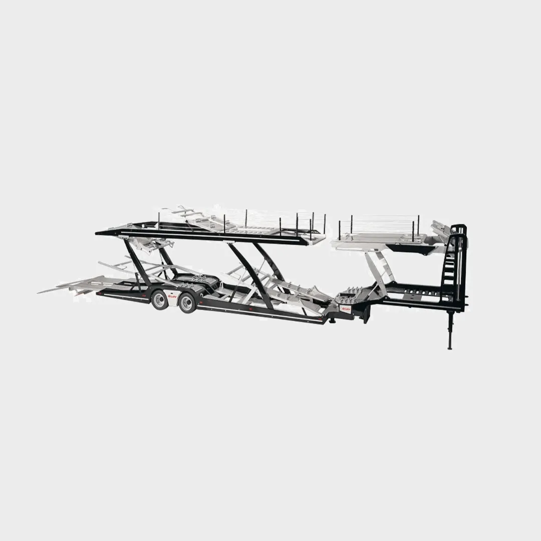 NZG Lohr miniature camion porte-voitures 1/18 noir