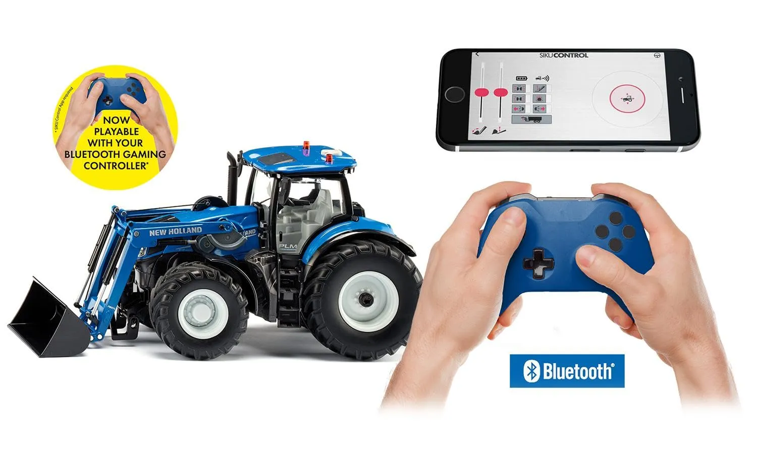 Siku Control 6798 New Holland T7.315 tracteur bleu 1:32 radio