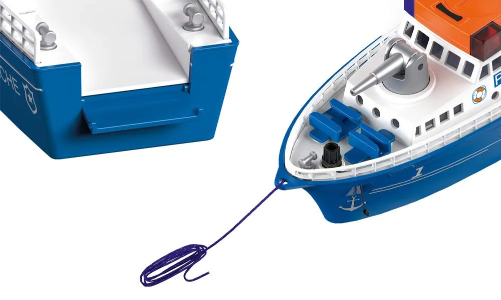 SIKU Super 5401 bateau miniature police bleu flottant