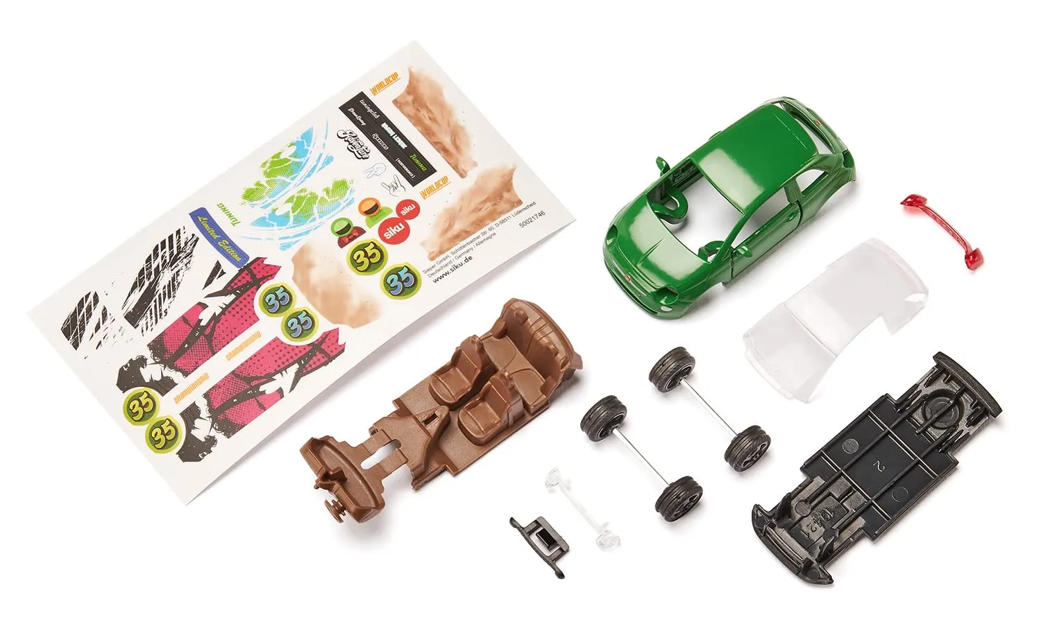 SIKU Style My 6506 Fiat 500 Adventure voiture miniature vert à assembler