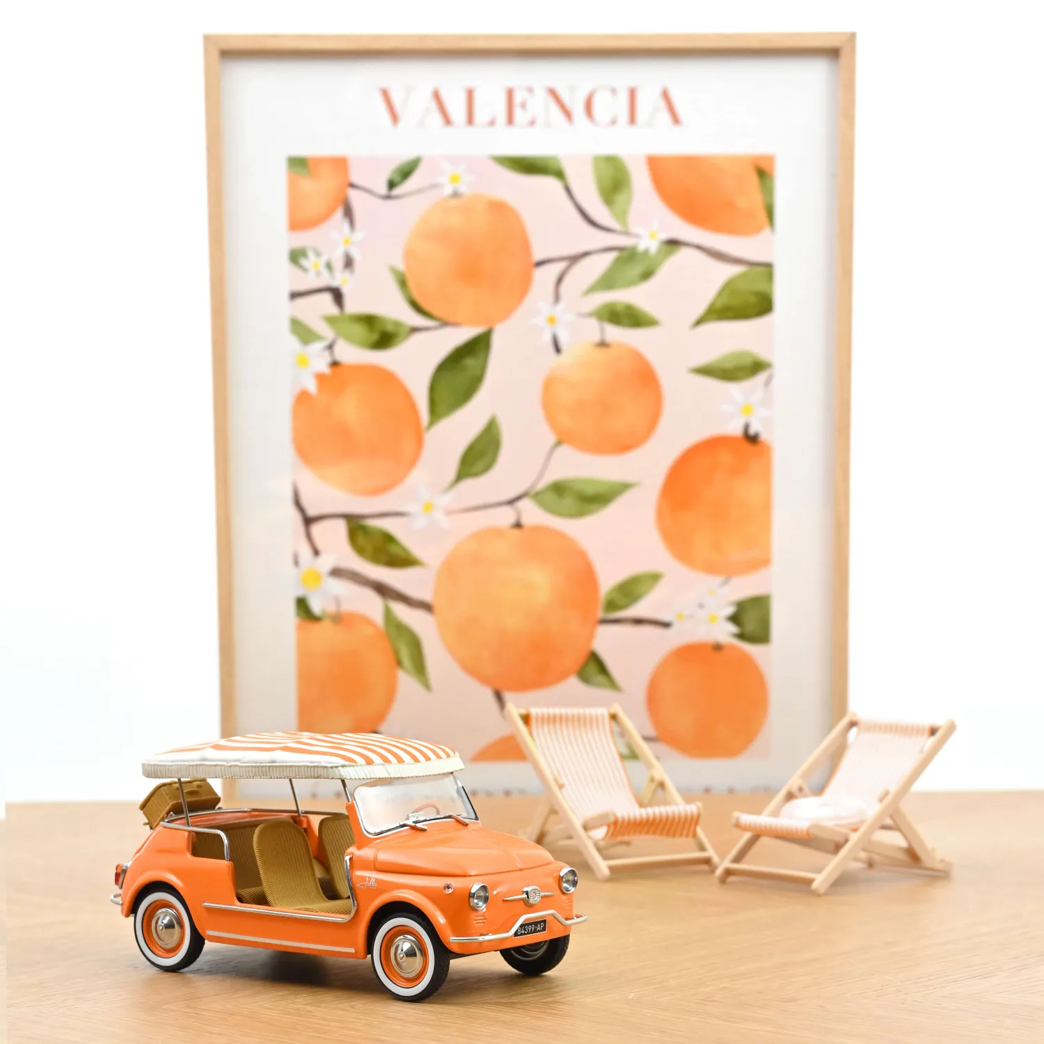 Norev Fiat 500 Jolly 1965 miniature 1/18 orange