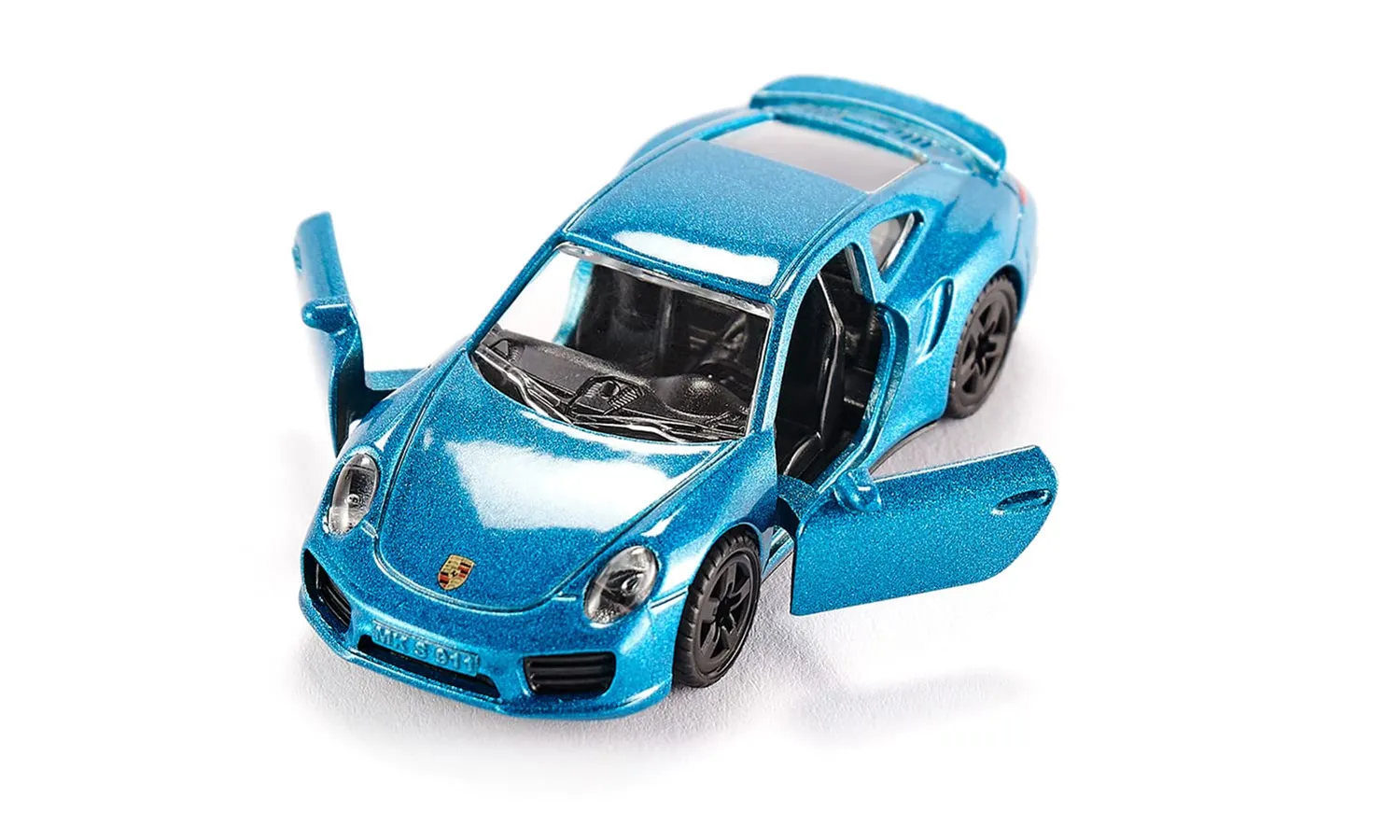 SIKU 1506 Porsche 911 Turbo S voiture miniature bleu portes