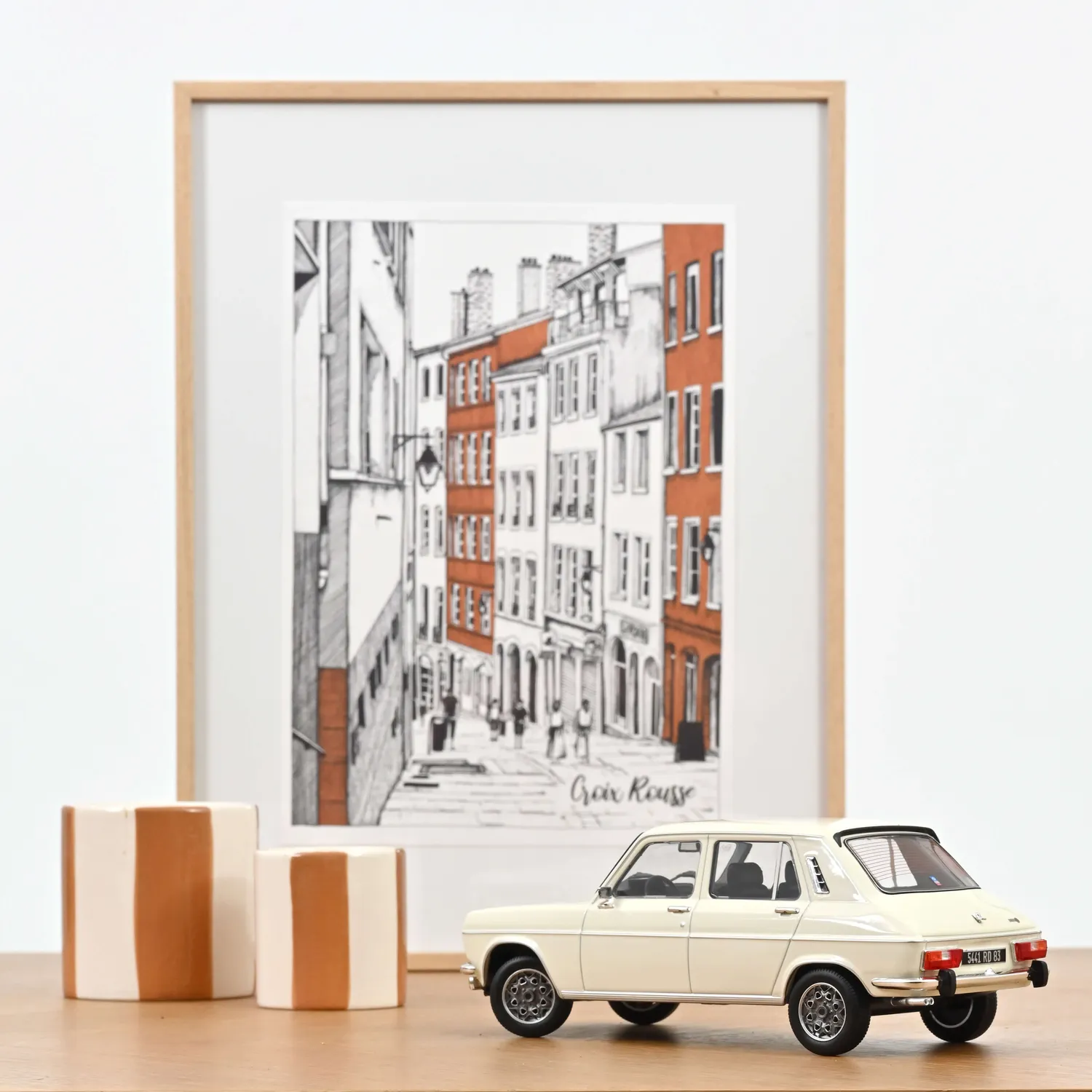Norev Simca 1100 Ti 1975 miniature 1/18 blanc 300 ex