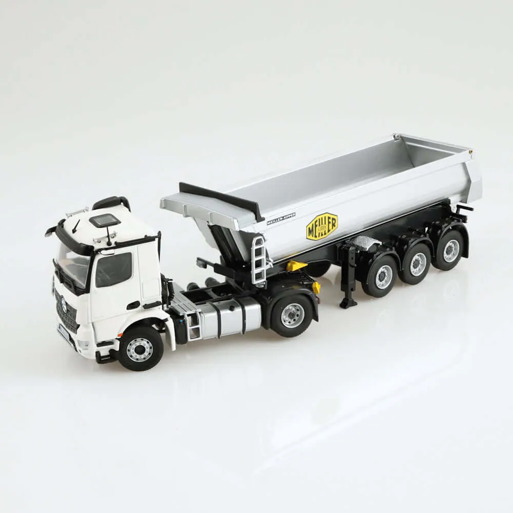 NZG Mercedes-Benz Arocs Meiller camion miniature 1:50 gris