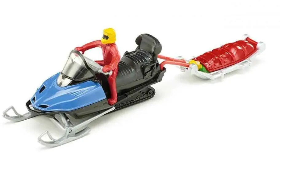 Siku Super 1684 motoneige miniature avec traineau secours