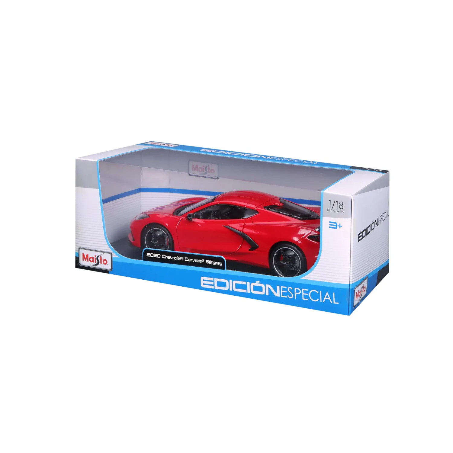 Maisto Corvette Stingray 2020 miniature 1/18 rouge