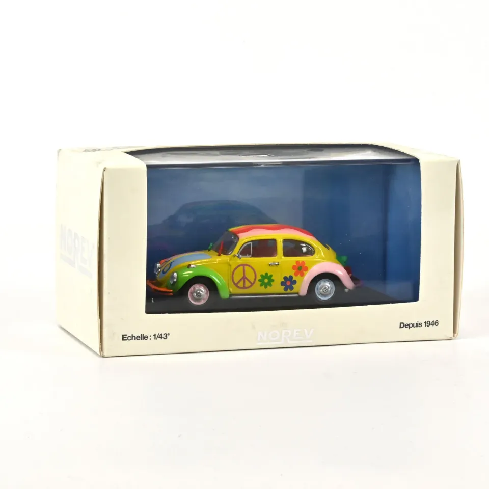Norev VW Coccinelle 1303 voiture miniature 1/43 Peace and Love 1972