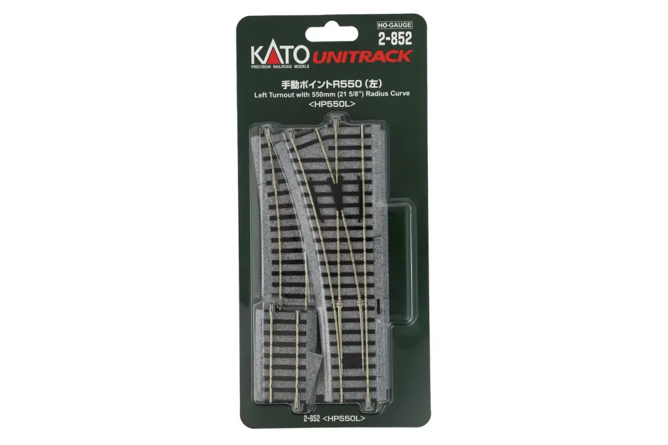 MINIS aiguillage gauche R550mm 19° voie 1 pièce