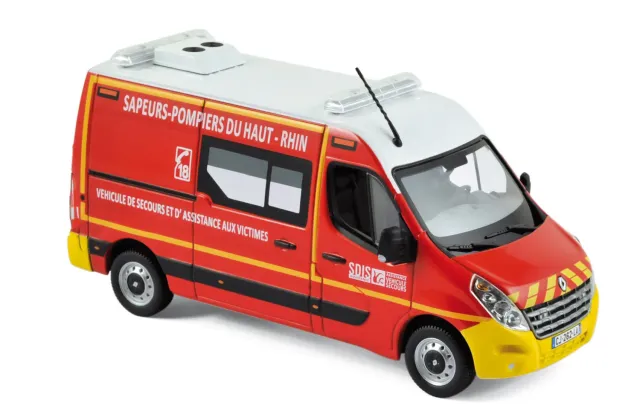 Norev Renault Master 2011 miniature 1/43 pompiers VSAV