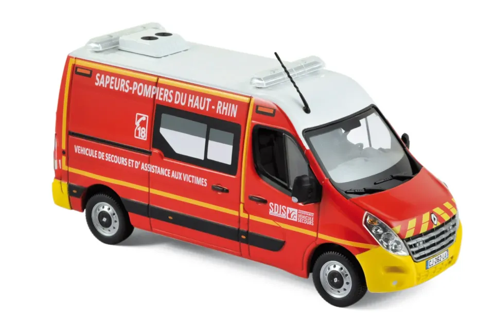 Norev Renault Master 2011 miniature 1/43 pompiers VSAV