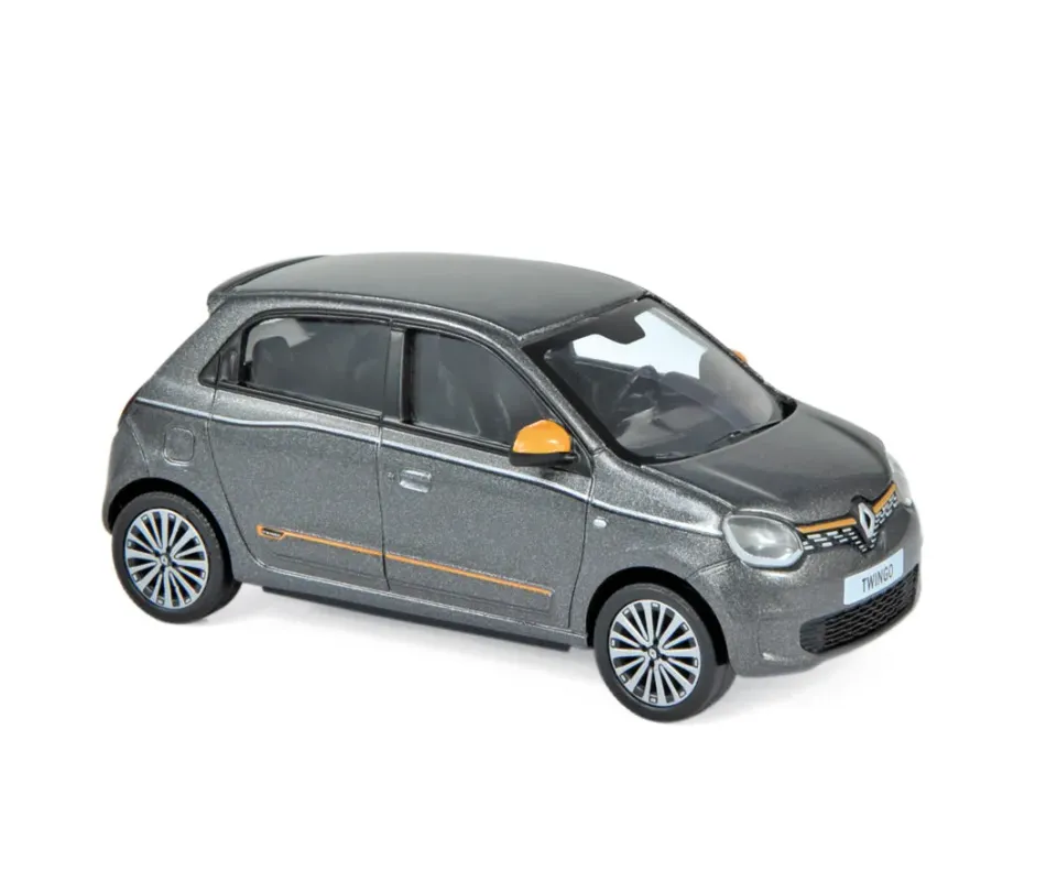 Norev Renault Twingo 2019 miniature 1/43 gris lunaire orange