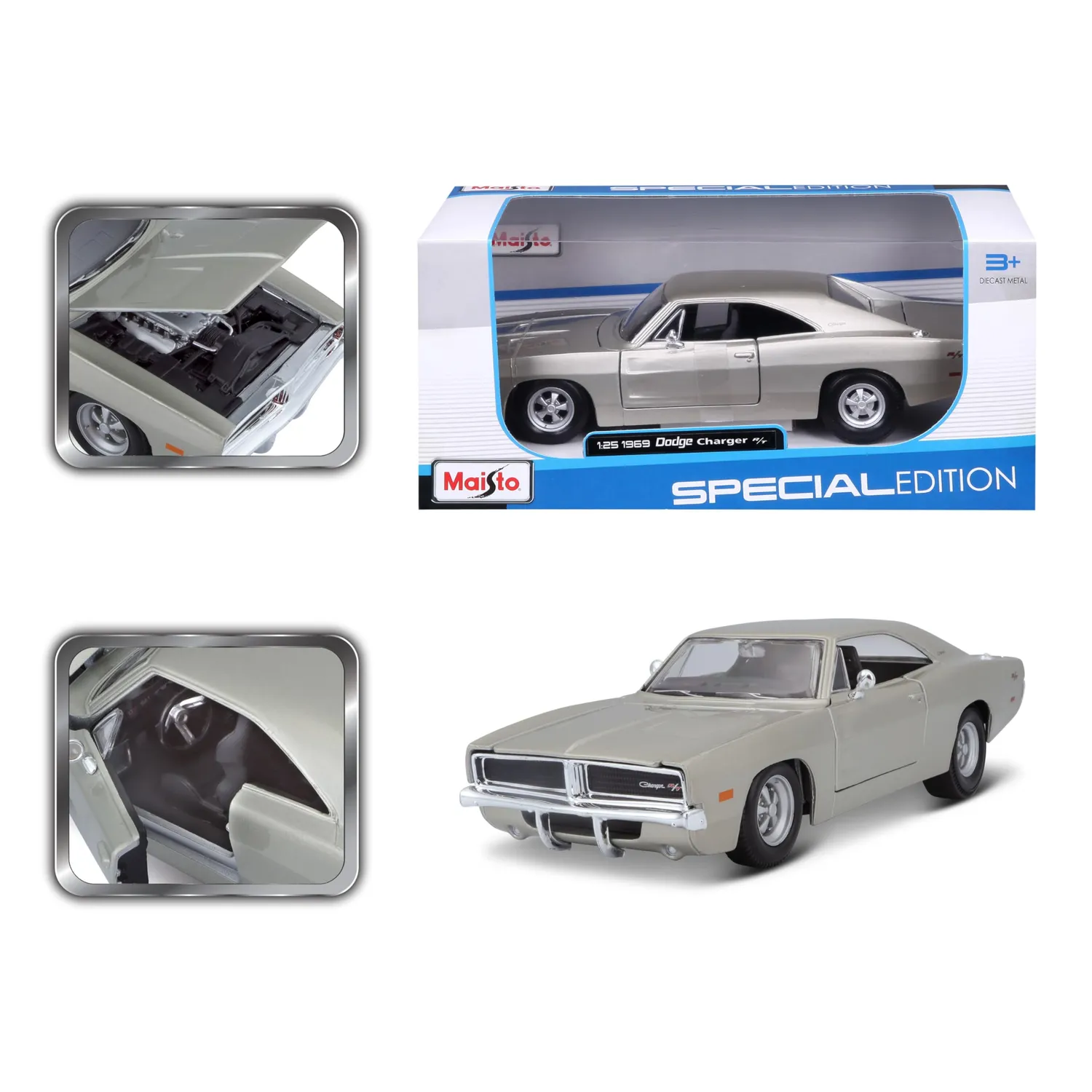 Maisto 31256 Dodge Challenger R/T 1969 voiture miniature bleue 1:24