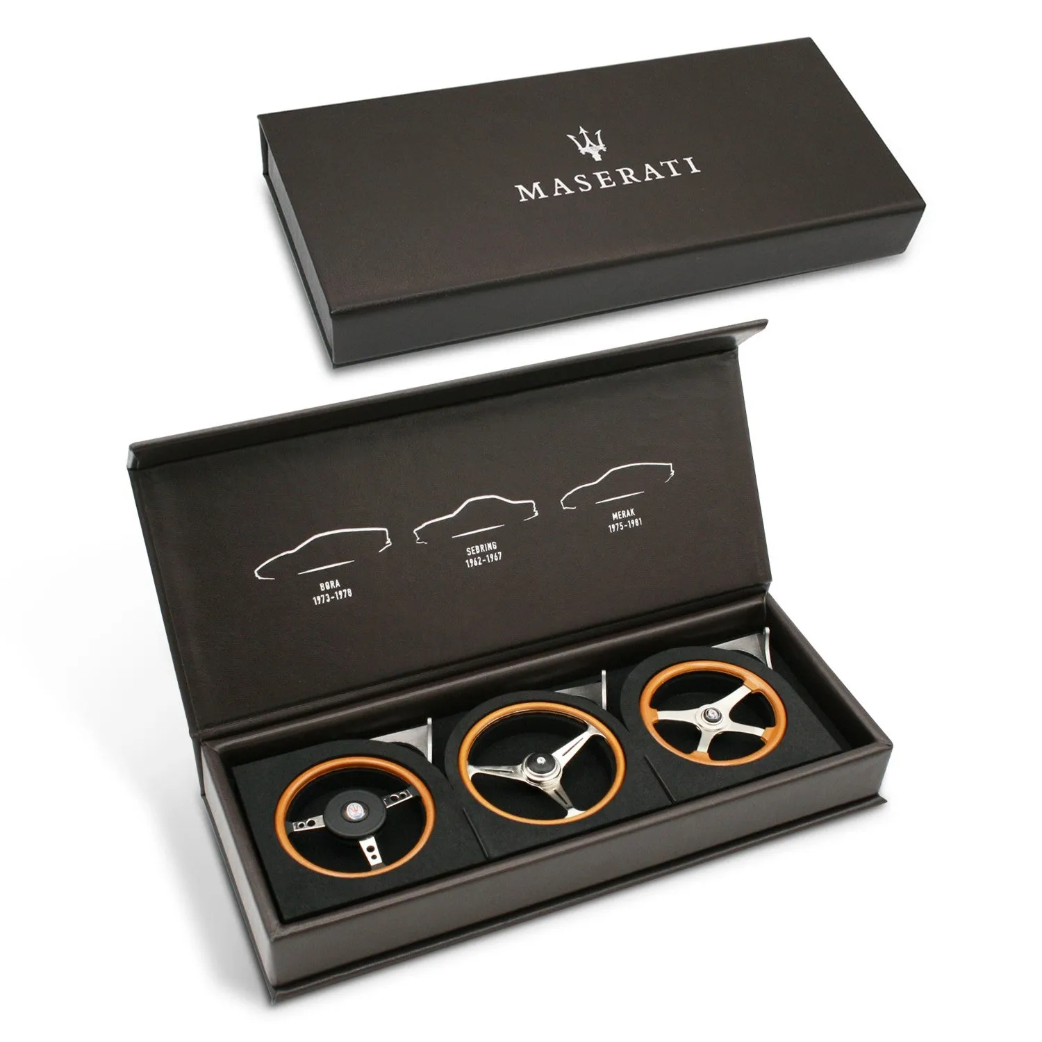 Brooklin Maserati Historic Steering Wheels Box 2 miniatures
