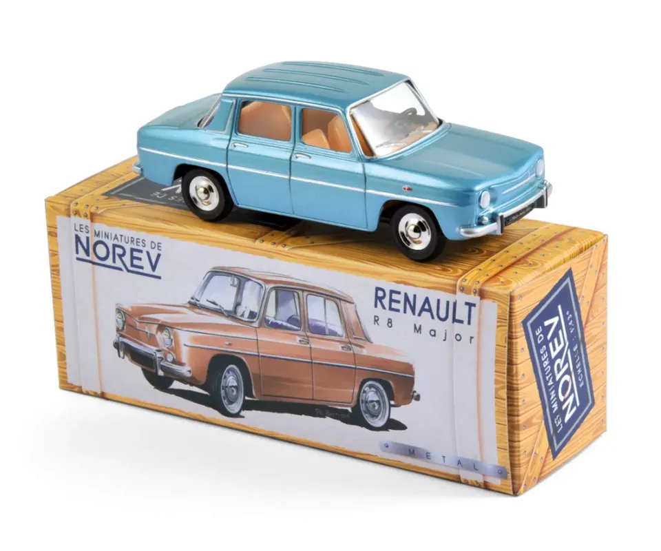 Norev Renault R8 Major 1964 voiture miniature 1/43 bleu Finlande