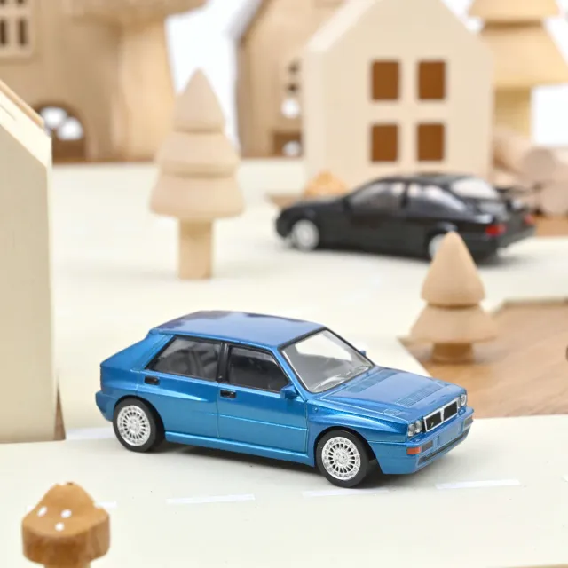 Norev Jet-car Lancia Delta HF Evo 2 1993 voiture miniature 1/43 bleue