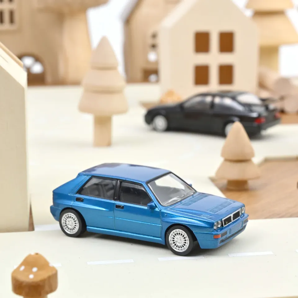 Norev Jet-car Lancia Delta HF Evo 2 1993 voiture miniature 1/43 bleue