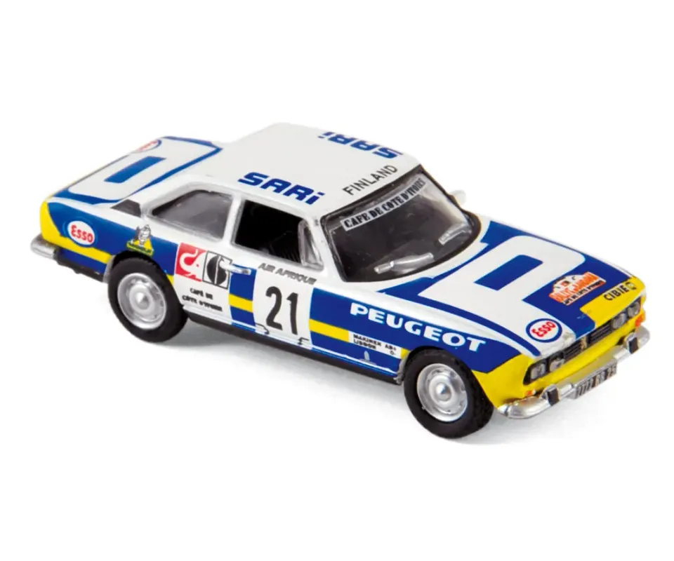 Norev Peugeot 504 Coupé Rallye Bandama 1976 miniature 1/87