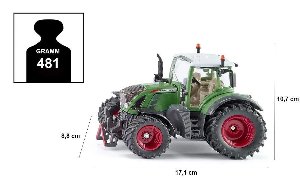 SIKU Farmer 3285 Fendt 724 Vario tracteur vert métal