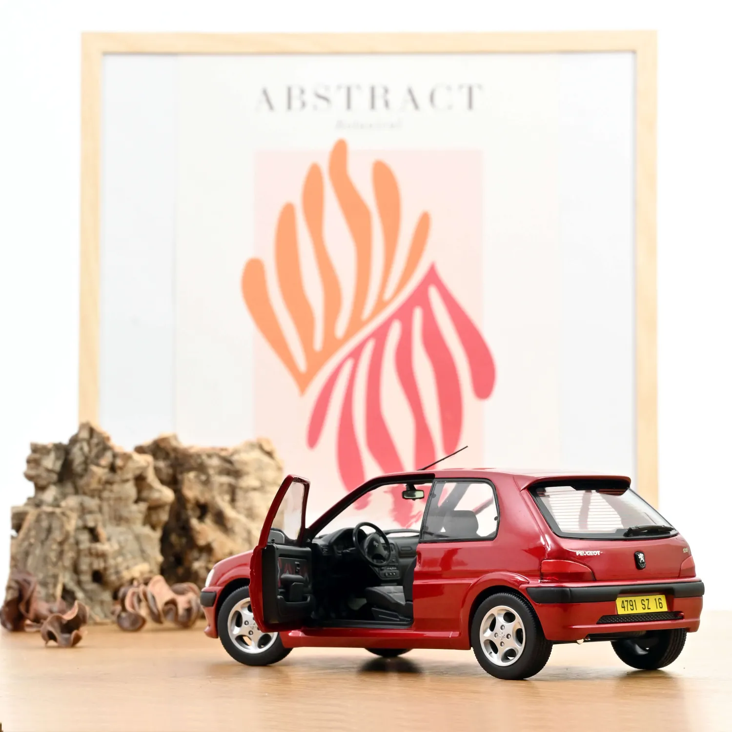 Norev Peugeot 106 S16 1998 miniature 1/18 rouge