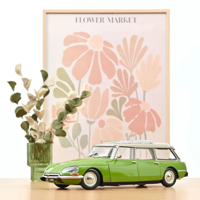 Norev Citroën Break 21 1970 miniature 1/18 vert musciné 200 pcs