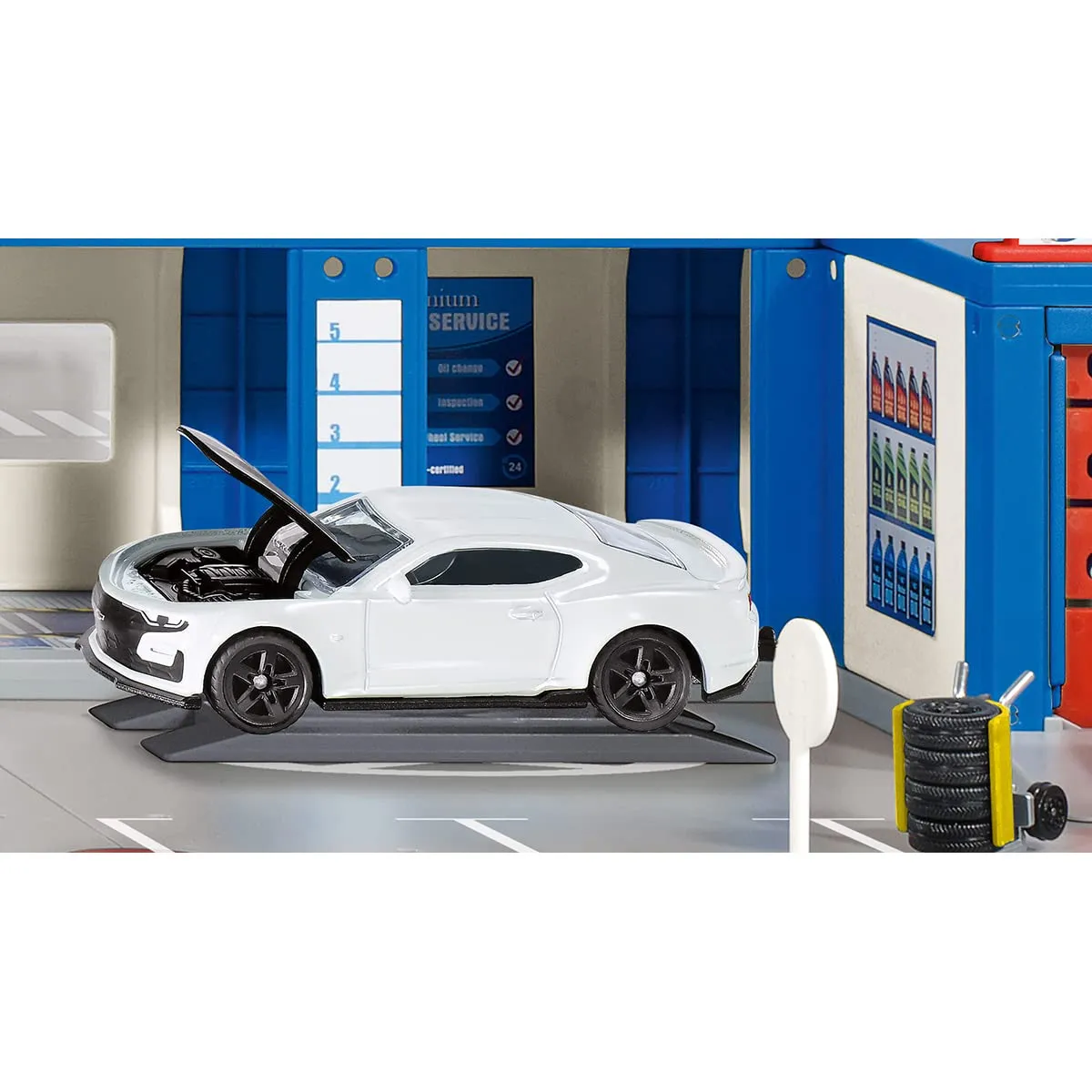 SIKU Super 1538 Chevrolet Camaro voiture miniature blanche capot ouvrable