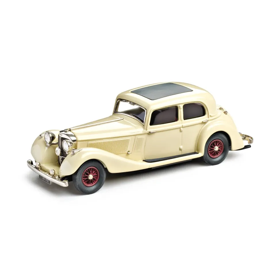 Lansdowne 1937 Jensen 3.5 Litre S Type miniature crème boîte