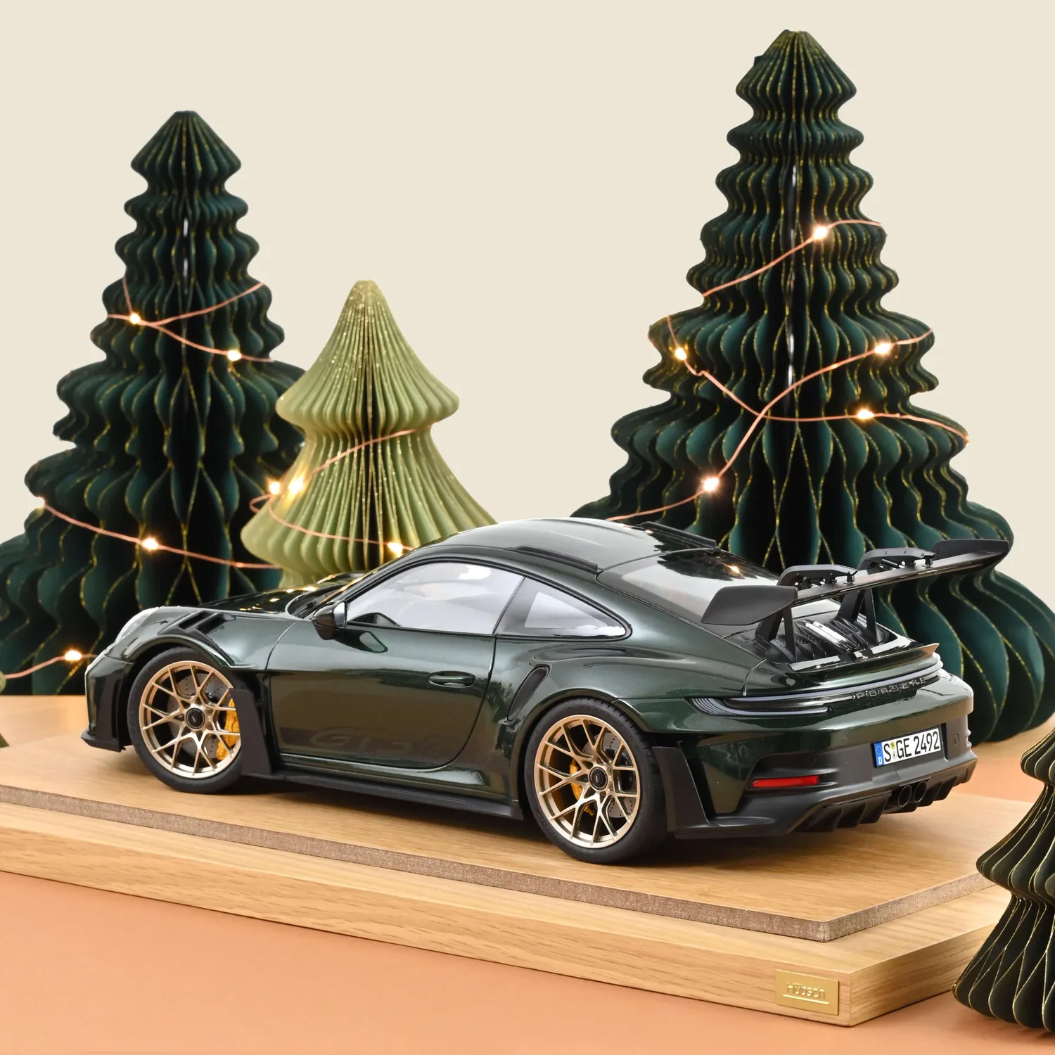 Norev Porsche 911 GT3 RS 2022 miniature 1/12 vert jet noir