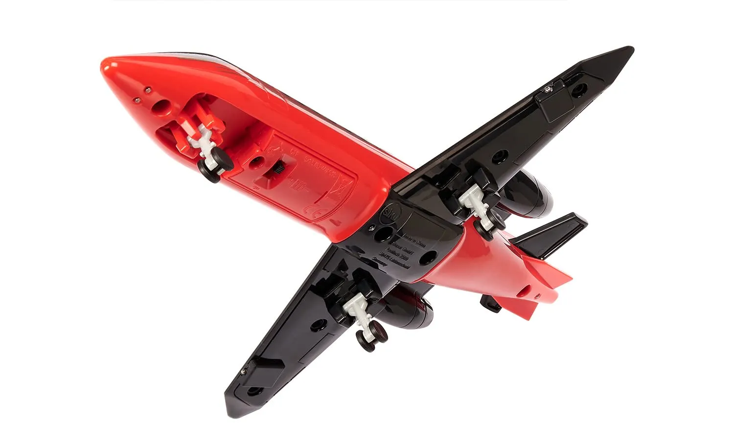 SIKU Super 2526 jet privé avion miniature rouge LED train rentrant