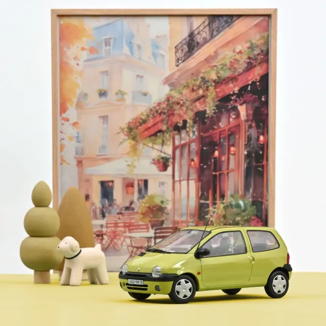 Norev Renault Twingo 1998 miniature 1/18 jaune anis