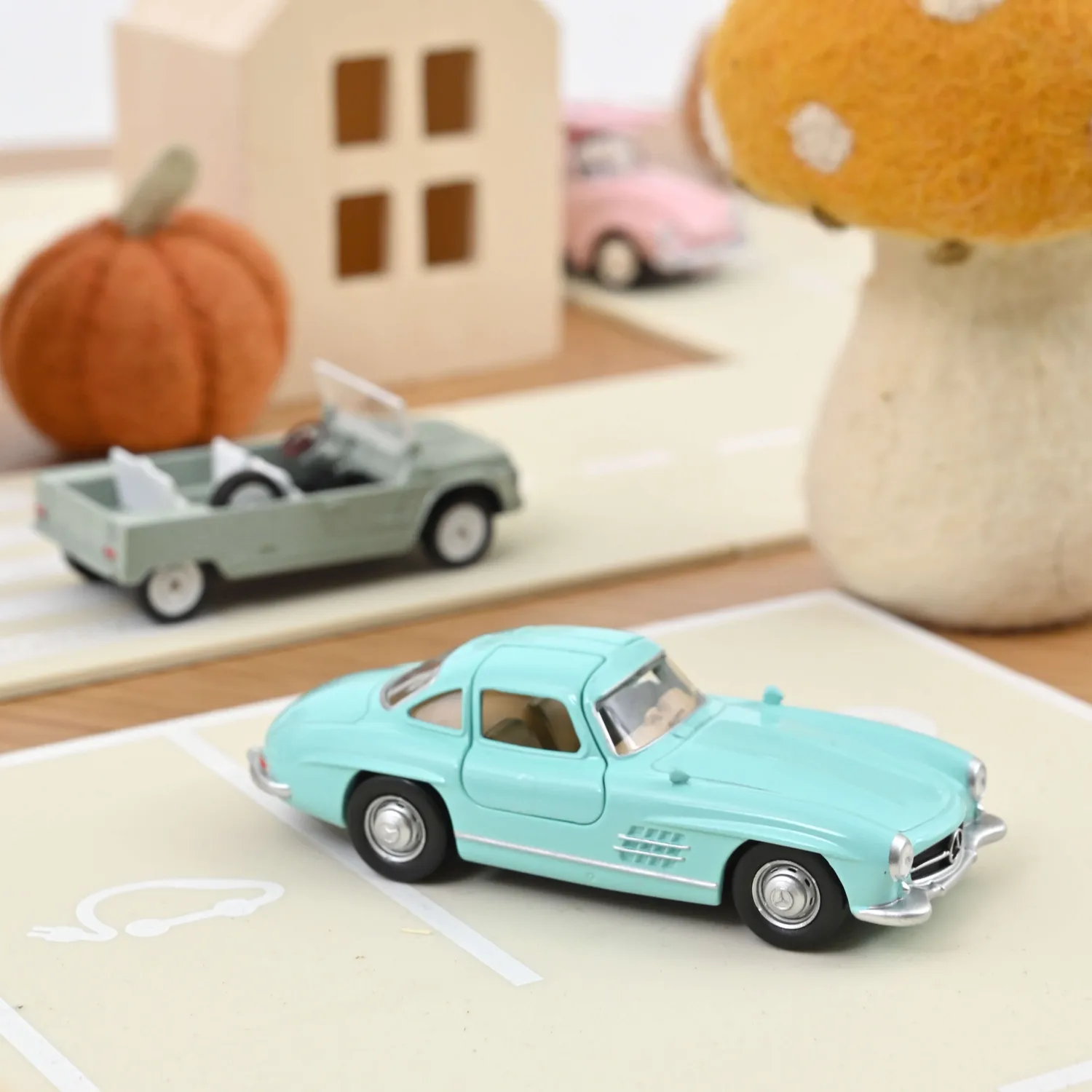 Norev Mercedes 300SL Jet-car miniature 1/43 turquoise 1955