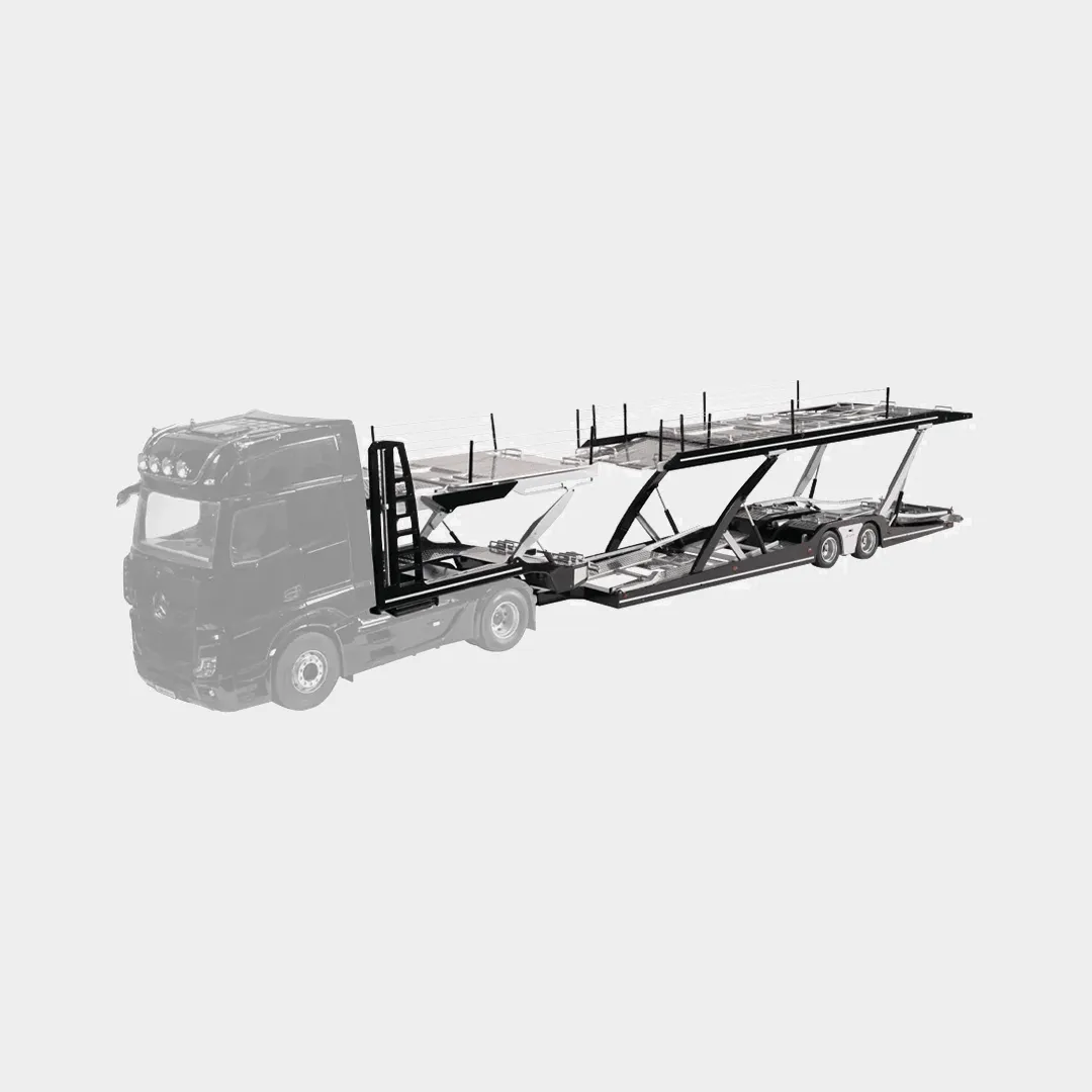 NZG Lohr miniature camion porte-voitures 1/18 noir