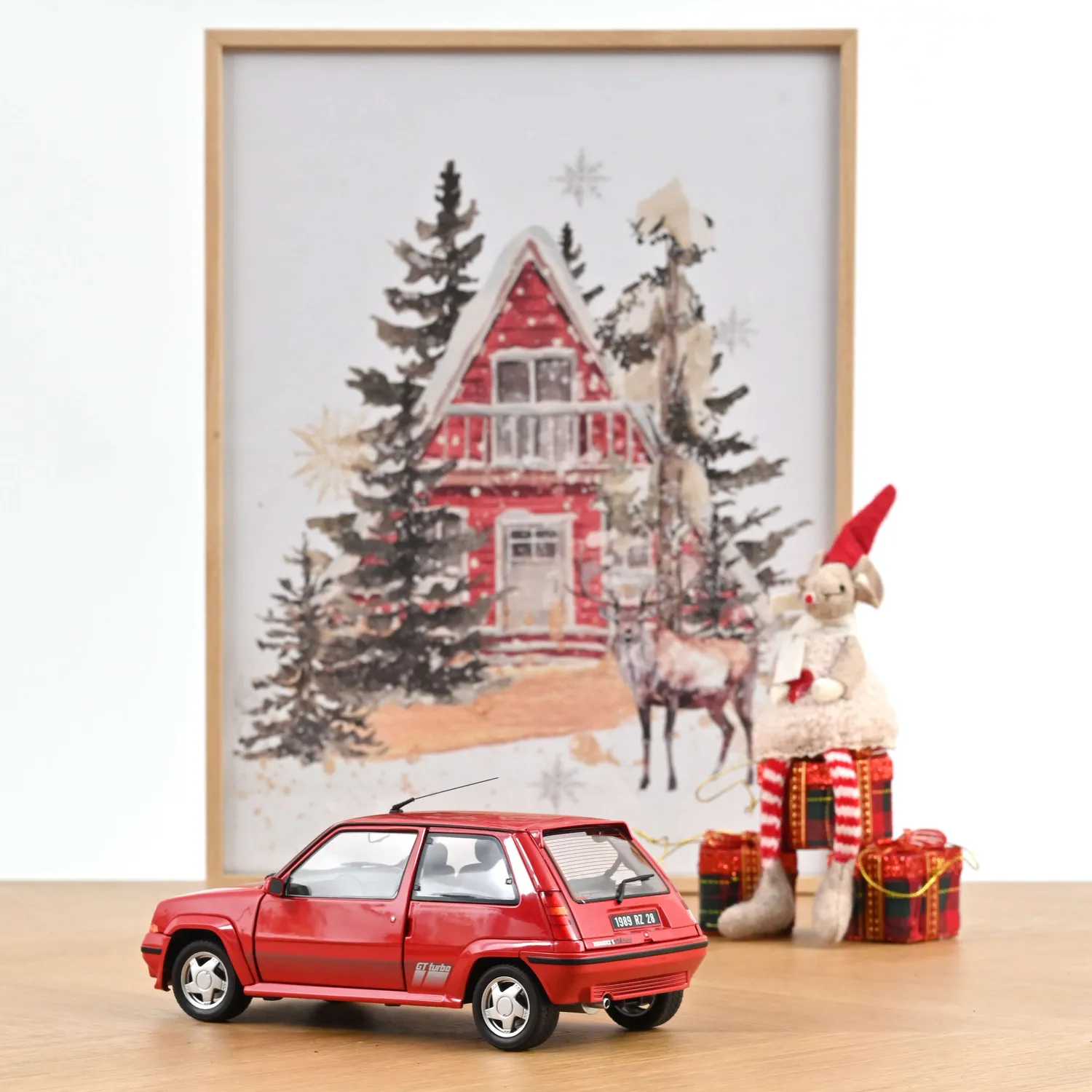 Norev Renault Super 5 GT Turbo Ph2 rouge miniature 1/18