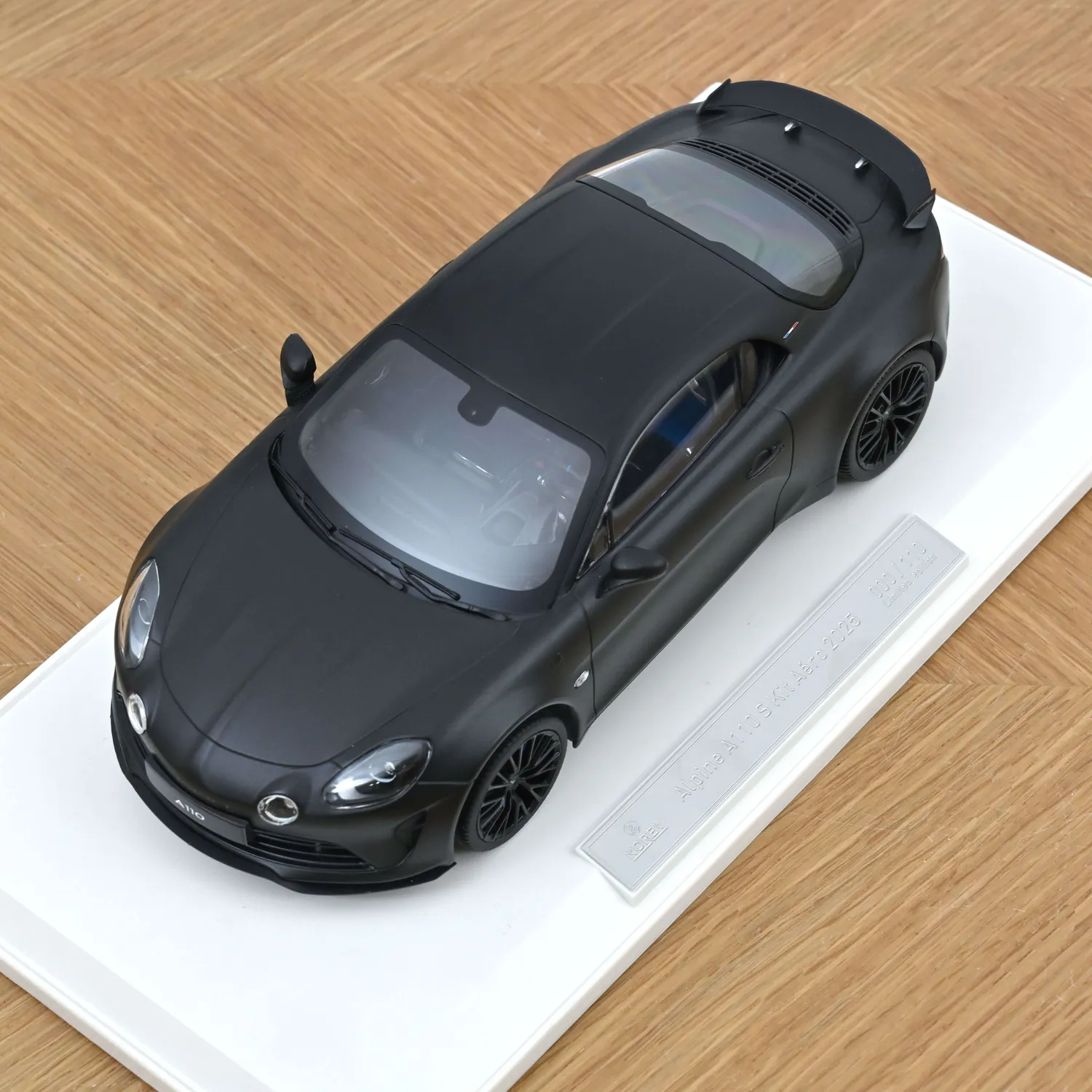 Norev Alpine A110 S Kit Aéro 2025 voiture miniature Noir Mat 1/18