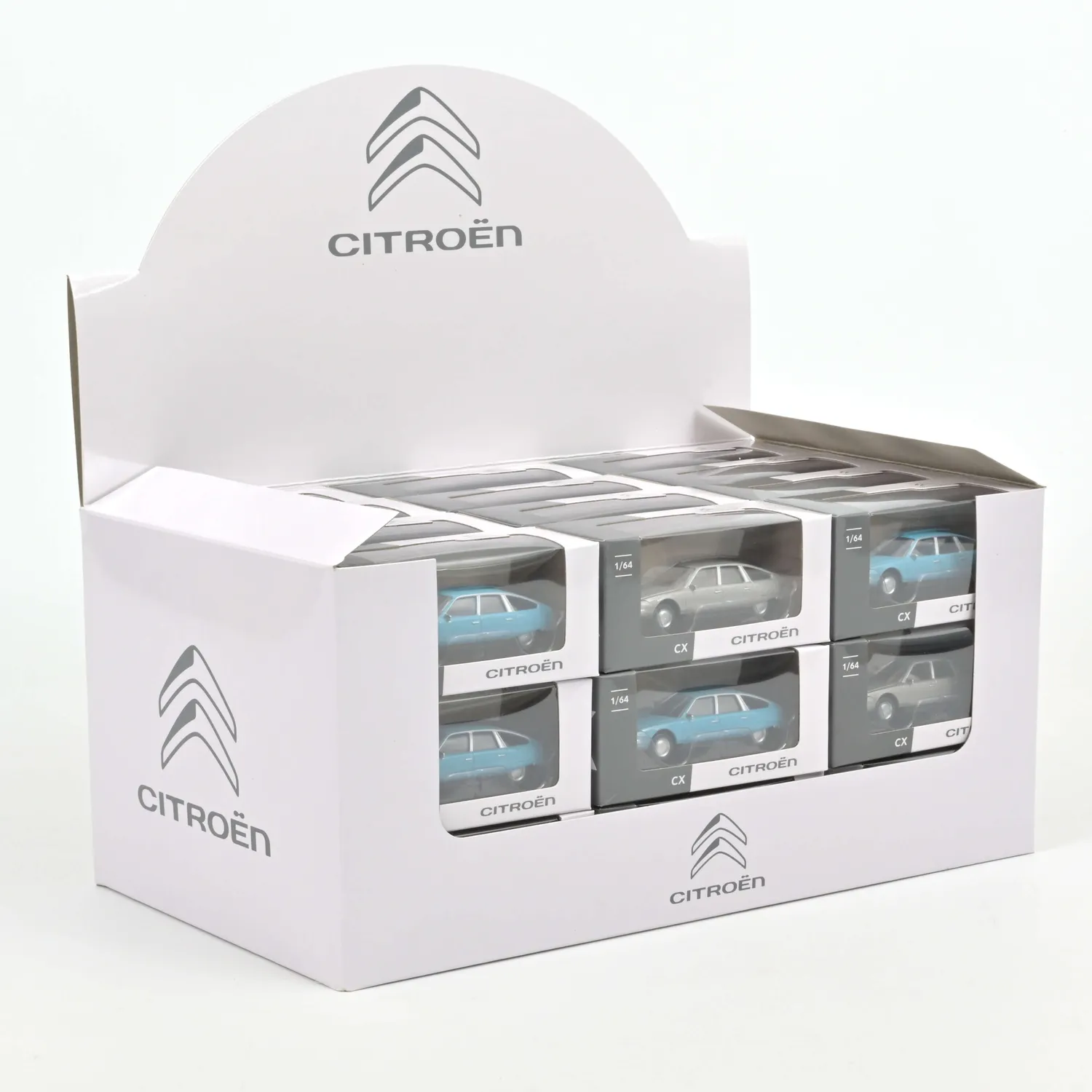 Norev Citroën CX 1974 miniature 1/64 display 36 bleu argent