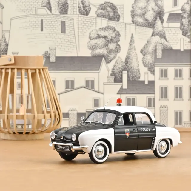 Norev Renault Dauphine Police 1958 miniature 1/18 pie
