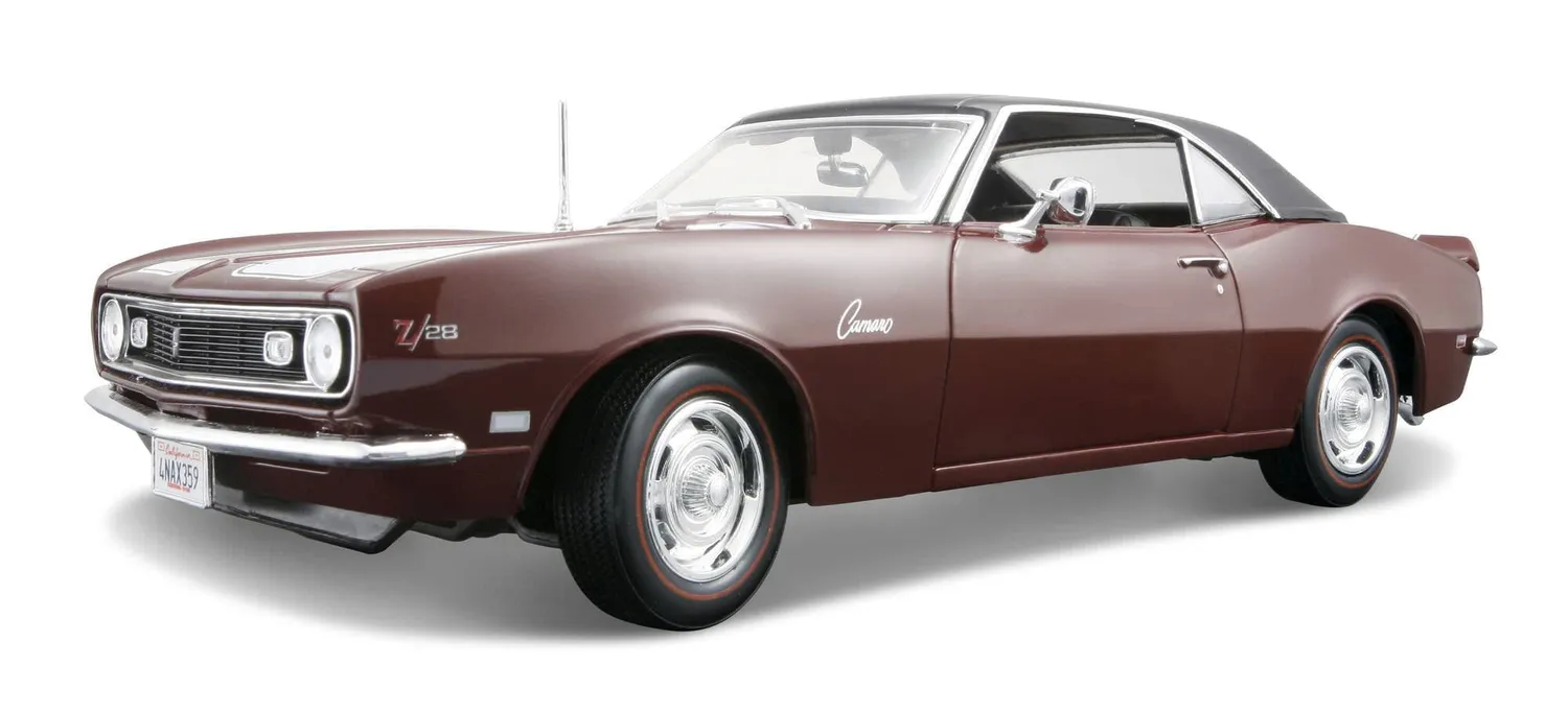 Maisto Chevrolet Camaro Z28 1968 voiture miniature bleue 1/18