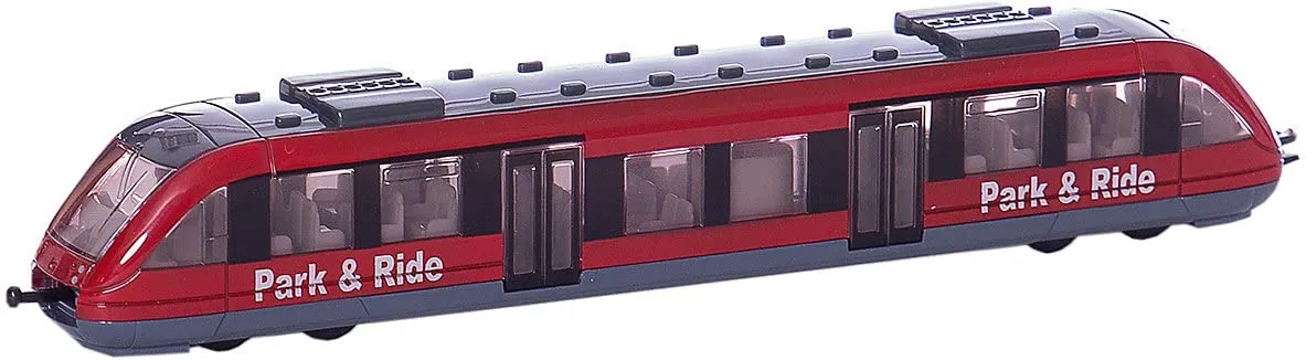 Siku 1646 train banlieue jouet métal 17,8 cm rouge