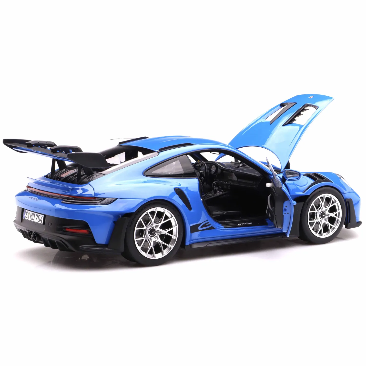 Norev Porsche 911 GT3 RS Weissach 2022 miniature 1/18 bleu requin