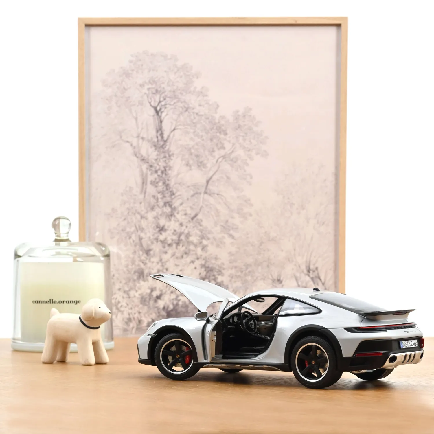 Norev Porsche 911 Dakar 2023 miniature 1/18 gris glacé