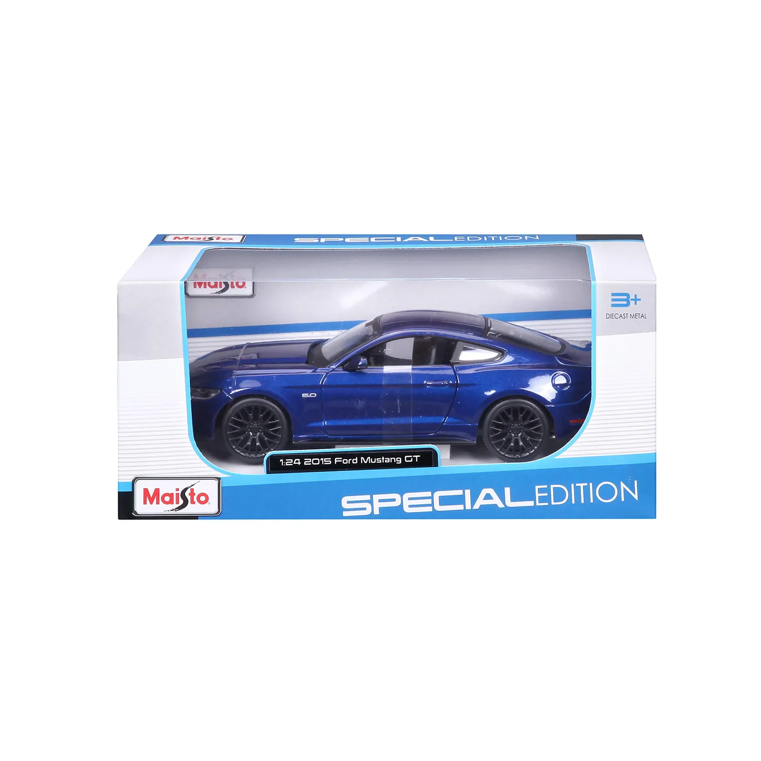 Maisto Ford Mustang Shelby GT500 voiture 1:24 bleue métal