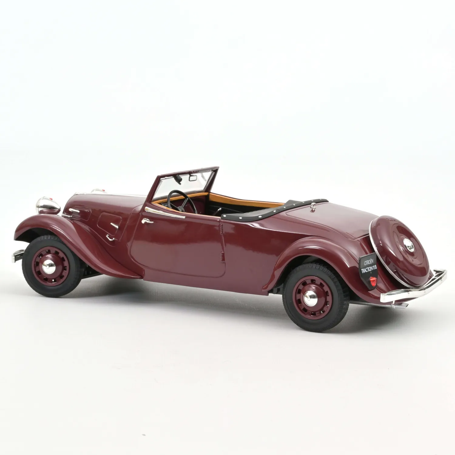 Norev Citroën Traction Cabriolet 1938 miniature 1/18 rouge foncé