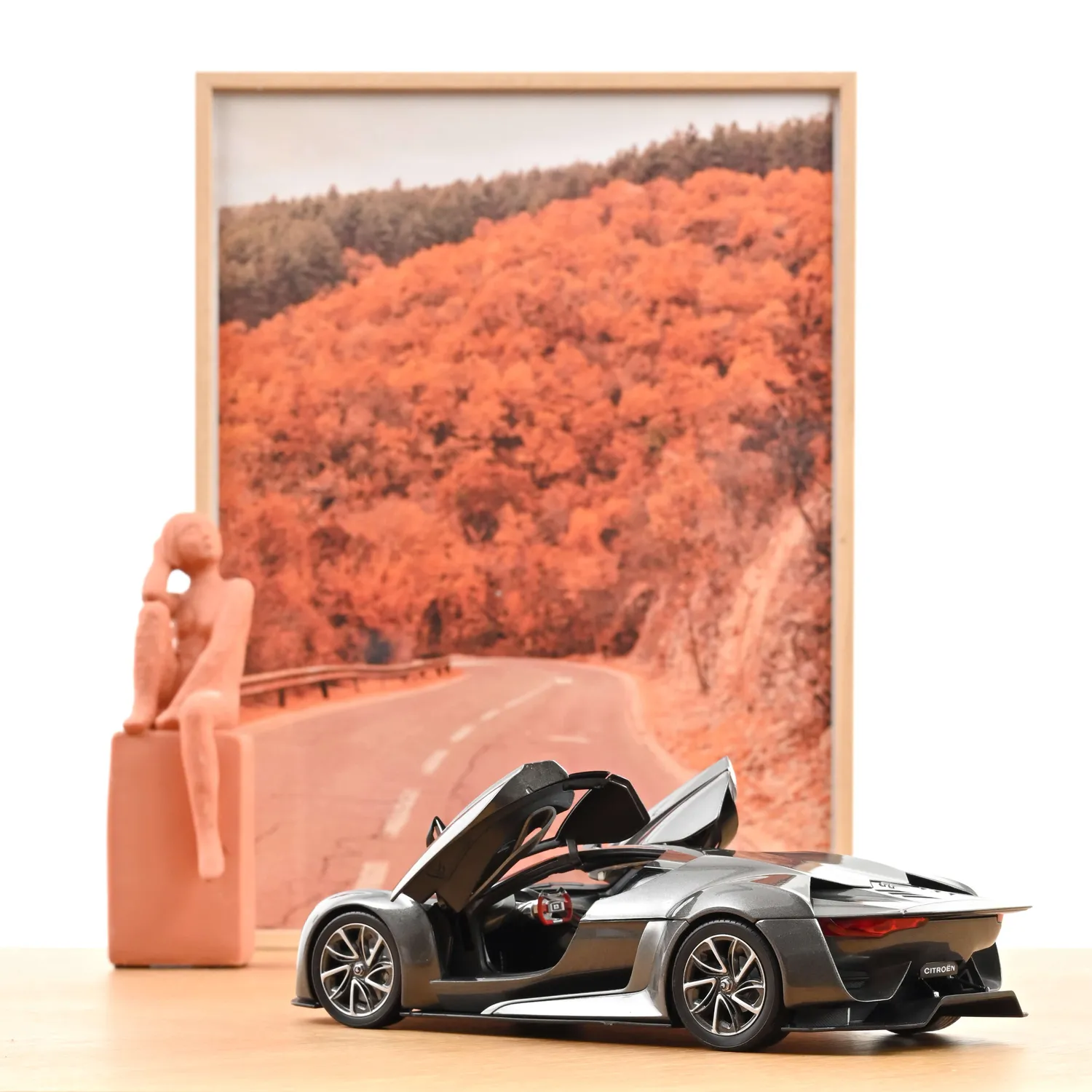 Norev GT by Citroën 2008 miniature 1/18 gris concept 200 pcs