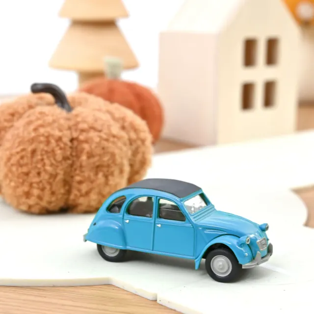 Norev Citroën 2CV 1976 miniature 1/54 bleu pétrel